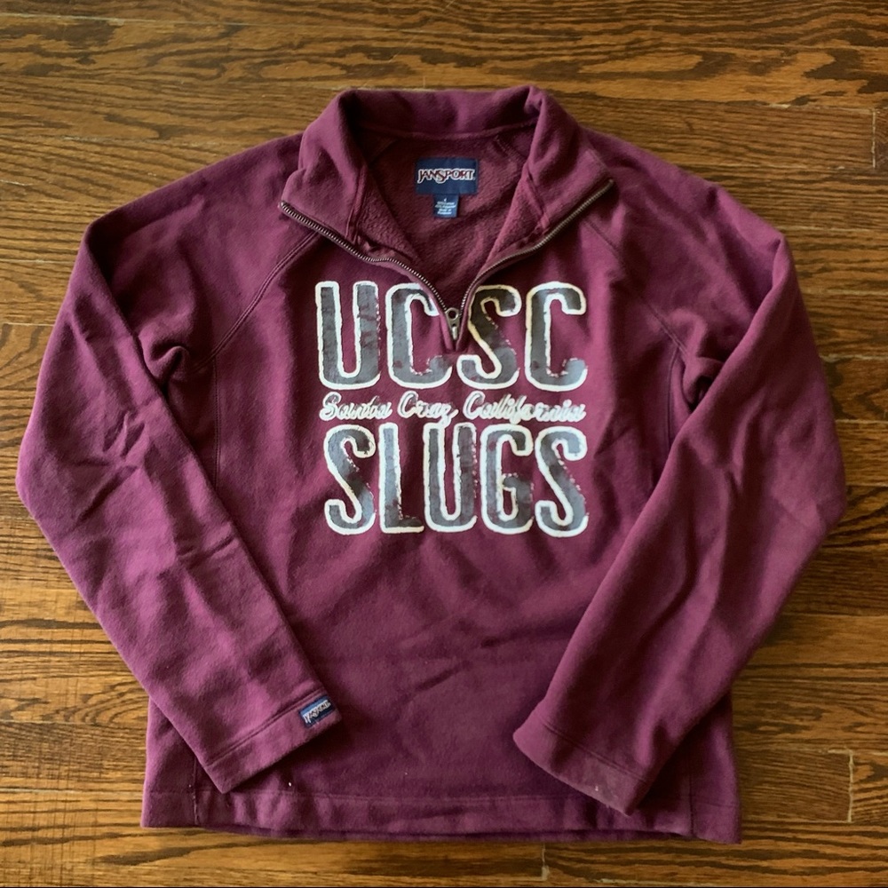 Jansport Sweatshirt | UC Santa Cruz | Burgundy